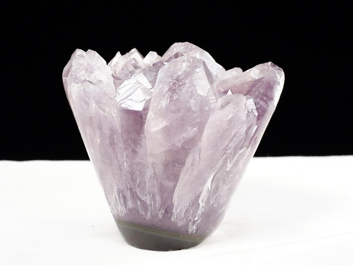 アメジスト クラスター ウルグアイ産 フラワーアメジスト 花型 原石 置物 amethyst 一点物 282-820