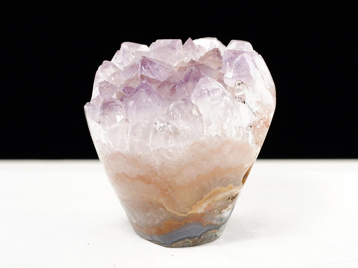 アメジスト クラスター ウルグアイ産 フラワーアメジスト 花型 原石 置物 amethyst 一点物 282-821