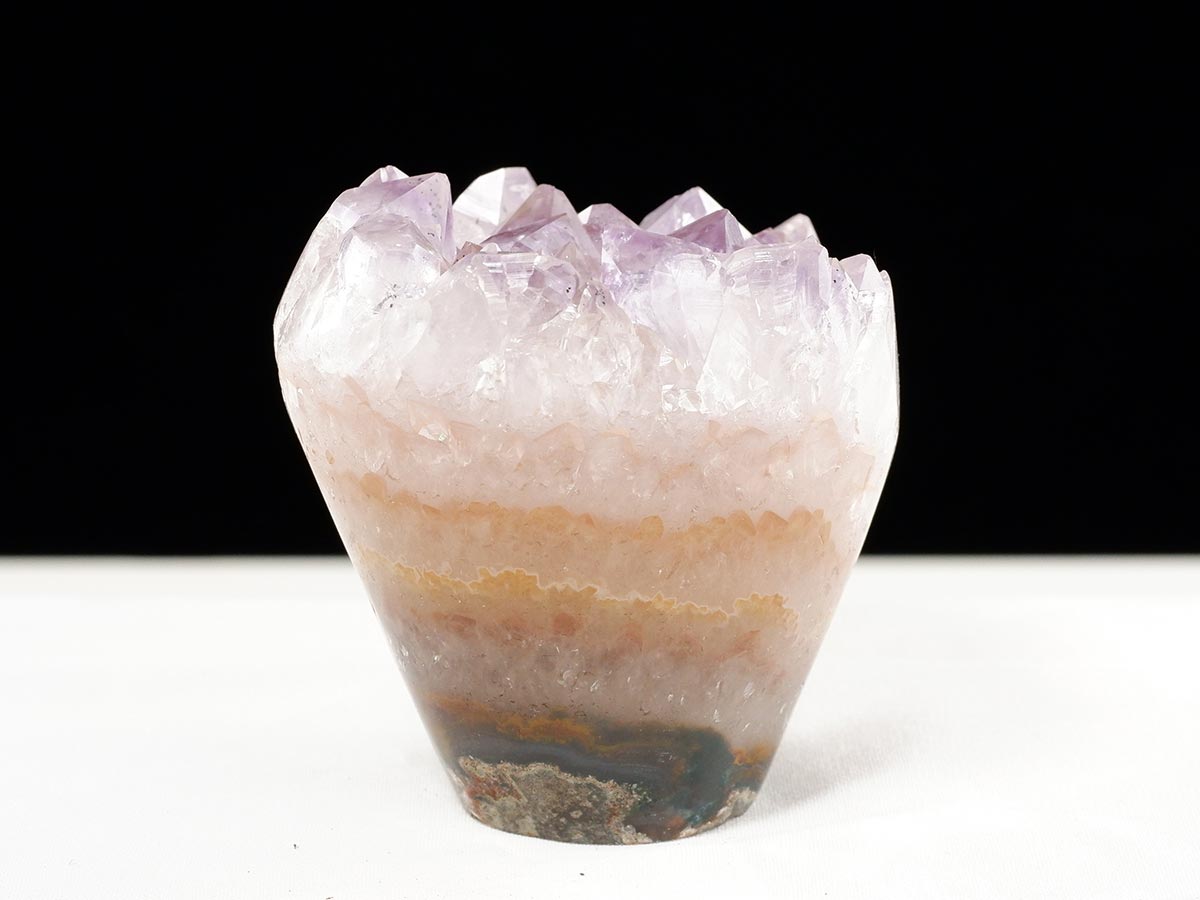 アメジスト クラスター ウルグアイ産 フラワーアメジスト 花型 原石 置物 amethyst 一点物 282-821