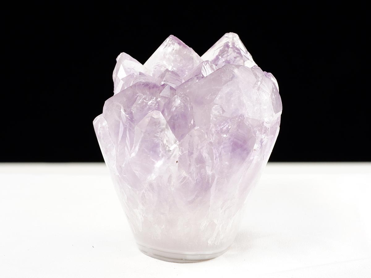 アメジスト クラスター ウルグアイ産 フラワーアメジスト 花型 原石 置物 amethyst 一点物 282-822
