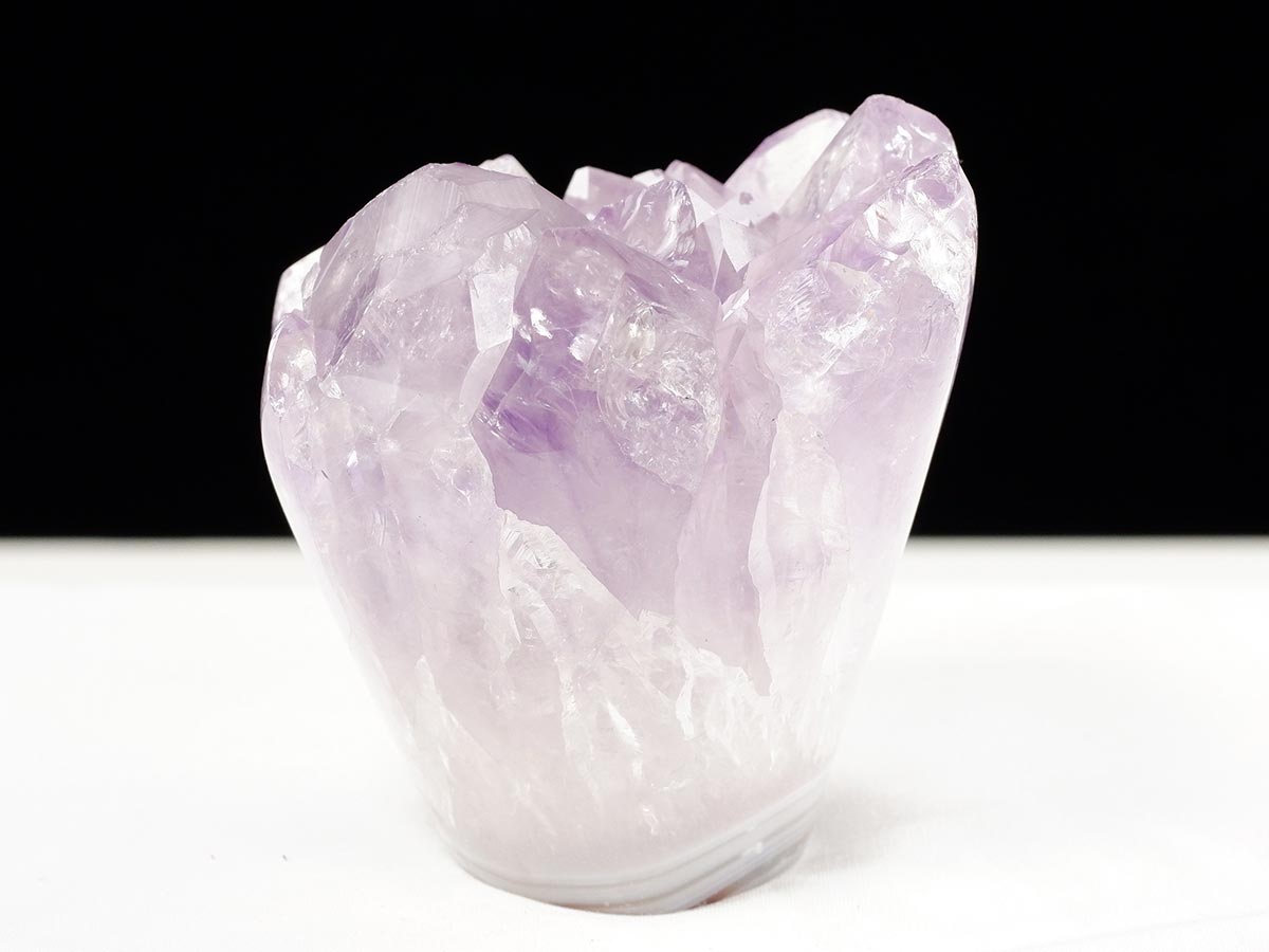 アメジスト クラスター ウルグアイ産 フラワーアメジスト 花型 原石 置物 amethyst 一点物 282-822