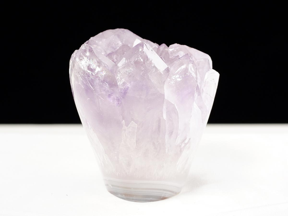 アメジスト クラスター ウルグアイ産 フラワーアメジスト 花型 原石 置物 amethyst 一点物 282-822