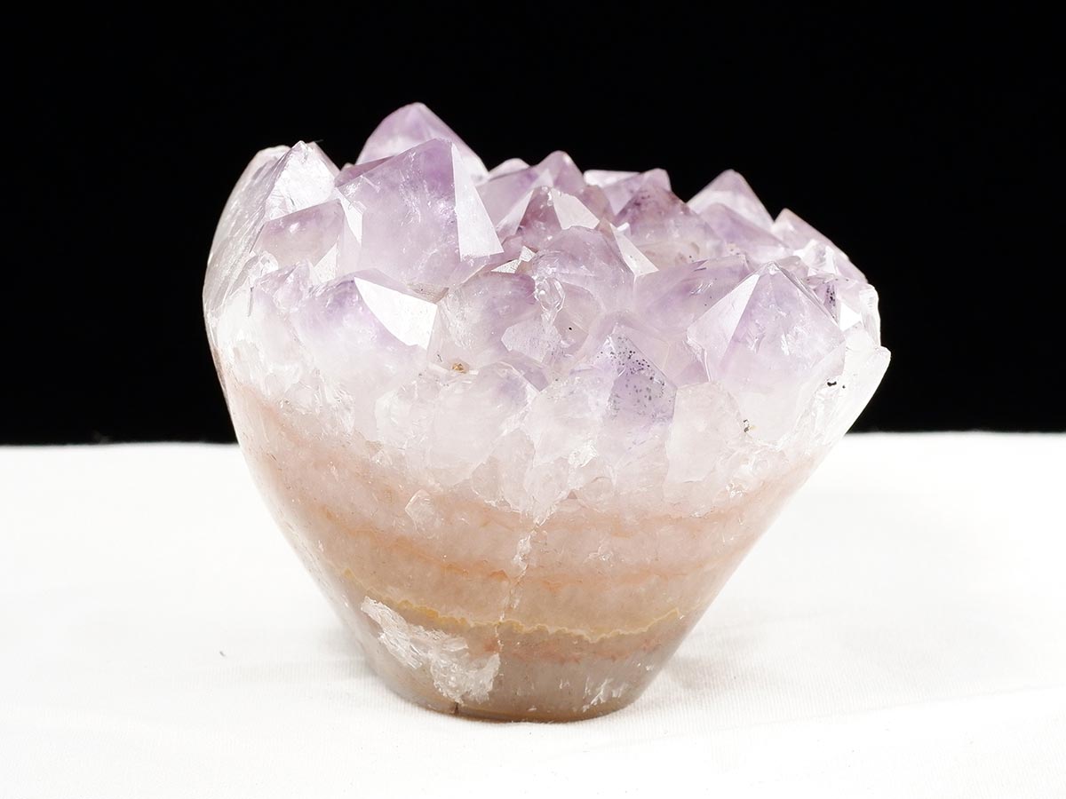 アメジスト クラスター ウルグアイ産 フラワーアメジスト 花型 原石 置物 amethyst 一点物 282-823