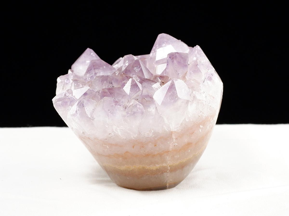 アメジスト クラスター ウルグアイ産 フラワーアメジスト 花型 原石 置物 amethyst 一点物 282-823
