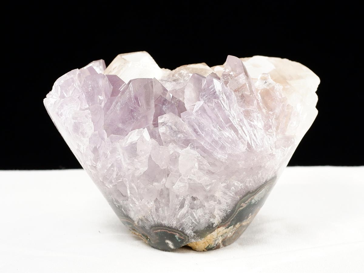 アメジスト クラスター ウルグアイ産 フラワーアメジスト 花型 原石 置物 amethyst 一点物 282-824
