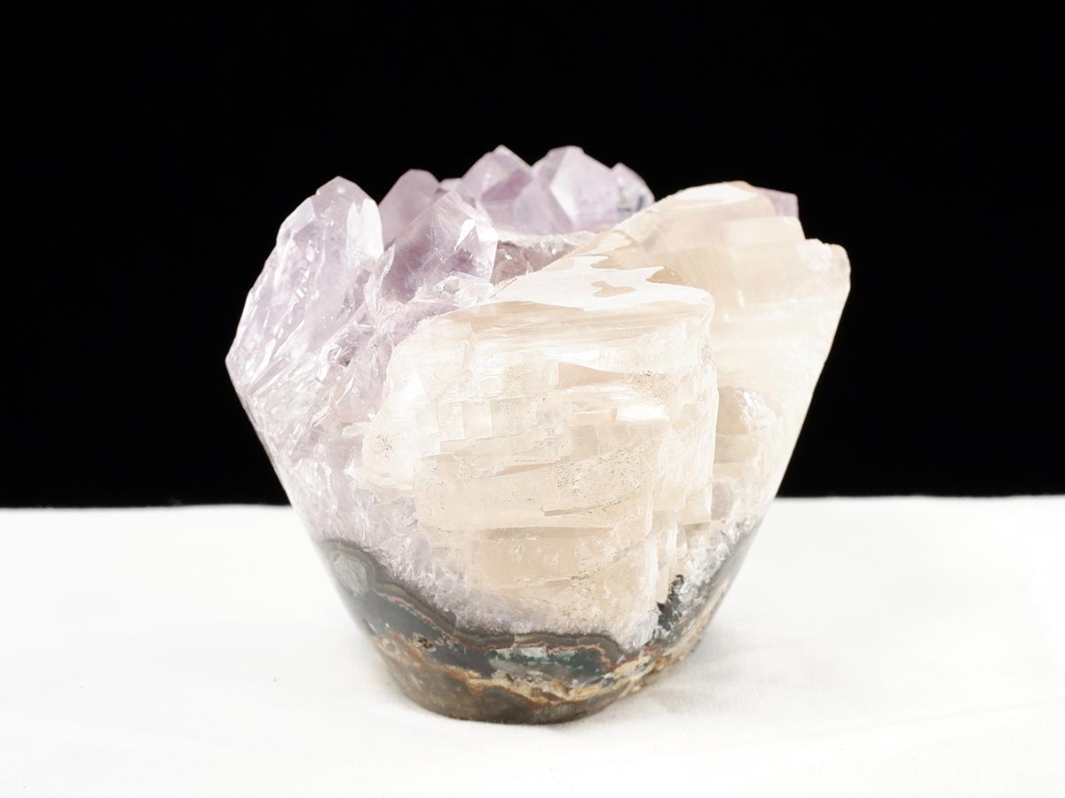 アメジスト クラスター ウルグアイ産 フラワーアメジスト 花型 原石 置物 amethyst 一点物 282-824