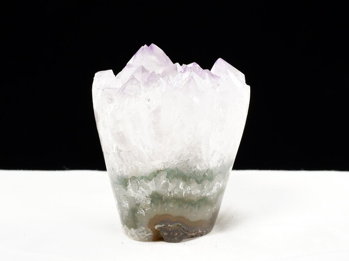 アメジスト クラスター ウルグアイ産 フラワーアメジスト 花型 原石 置物 amethyst 一点物 282-826