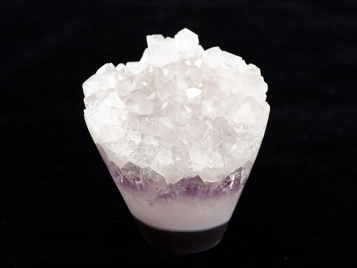 アメジスト クラスター ウルグアイ産 フラワーアメジスト 花型 原石 置物 amethyst 一点物 282-828