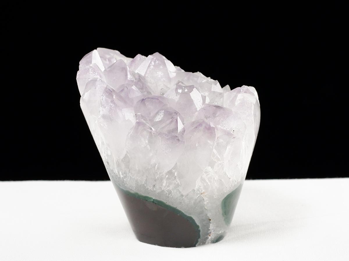 アメジスト クラスター ウルグアイ産 フラワーアメジスト 花型 原石 置物 amethyst 一点物 282-829