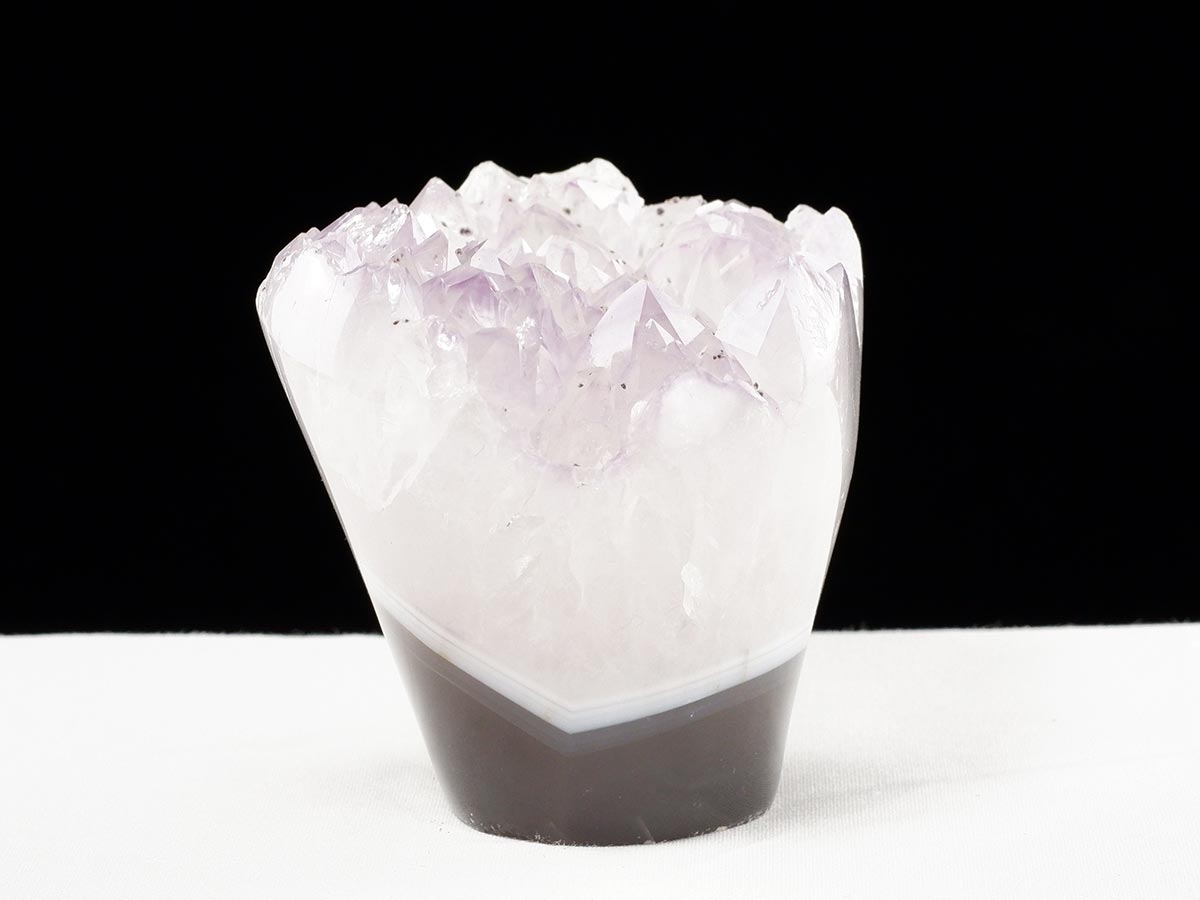 アメジスト クラスター ウルグアイ産 フラワーアメジスト 花型 原石 置物 amethyst 一点物 282-830