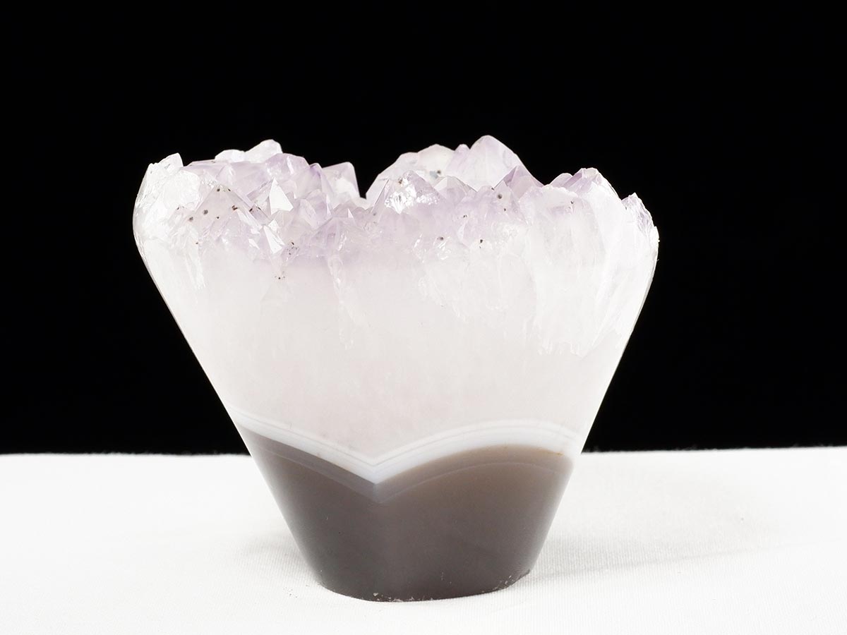 アメジスト クラスター ウルグアイ産 フラワーアメジスト 花型 原石 置物 amethyst 一点物 282-830