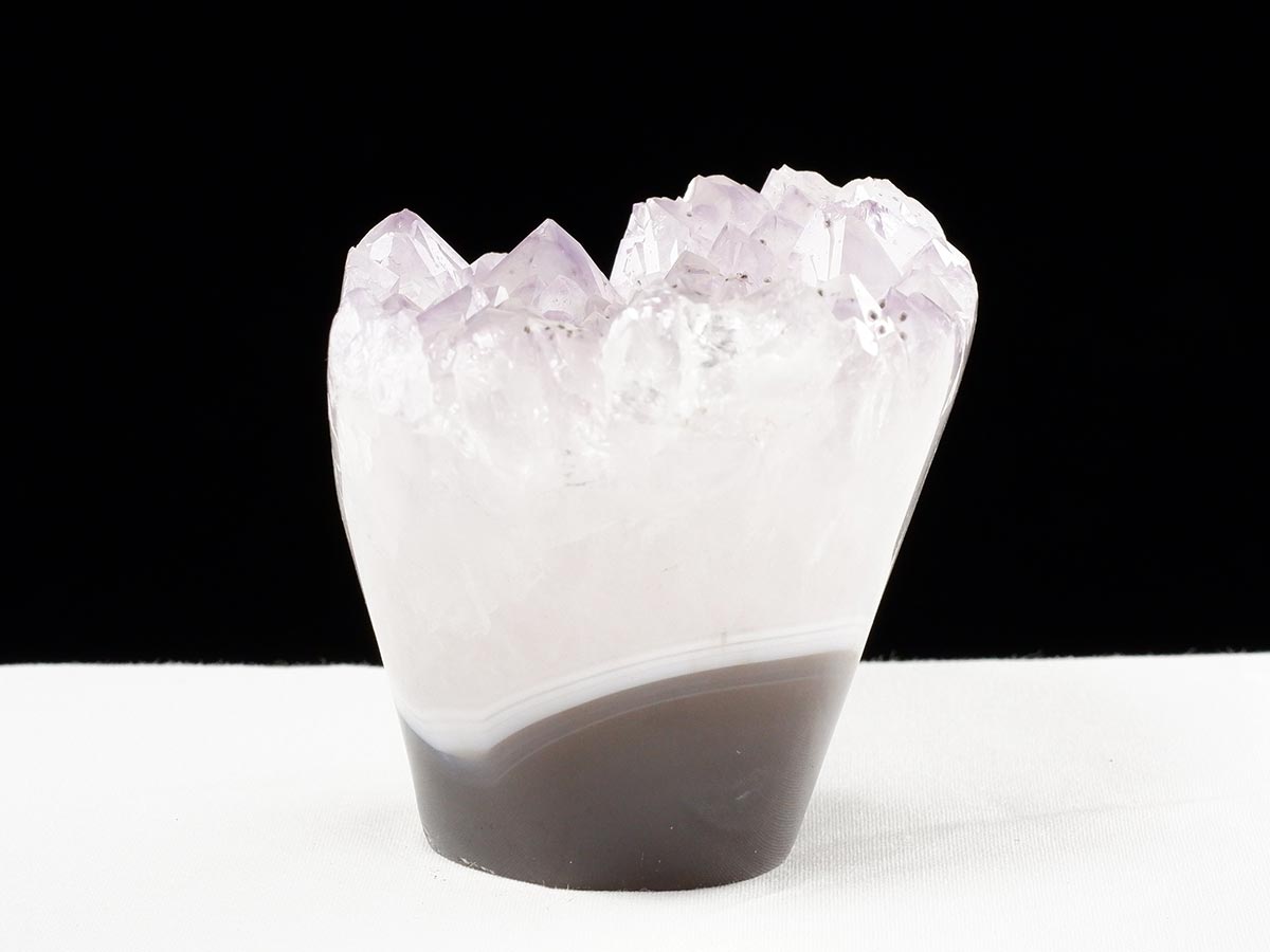 アメジスト クラスター ウルグアイ産 フラワーアメジスト 花型 原石 置物 amethyst 一点物 282-830