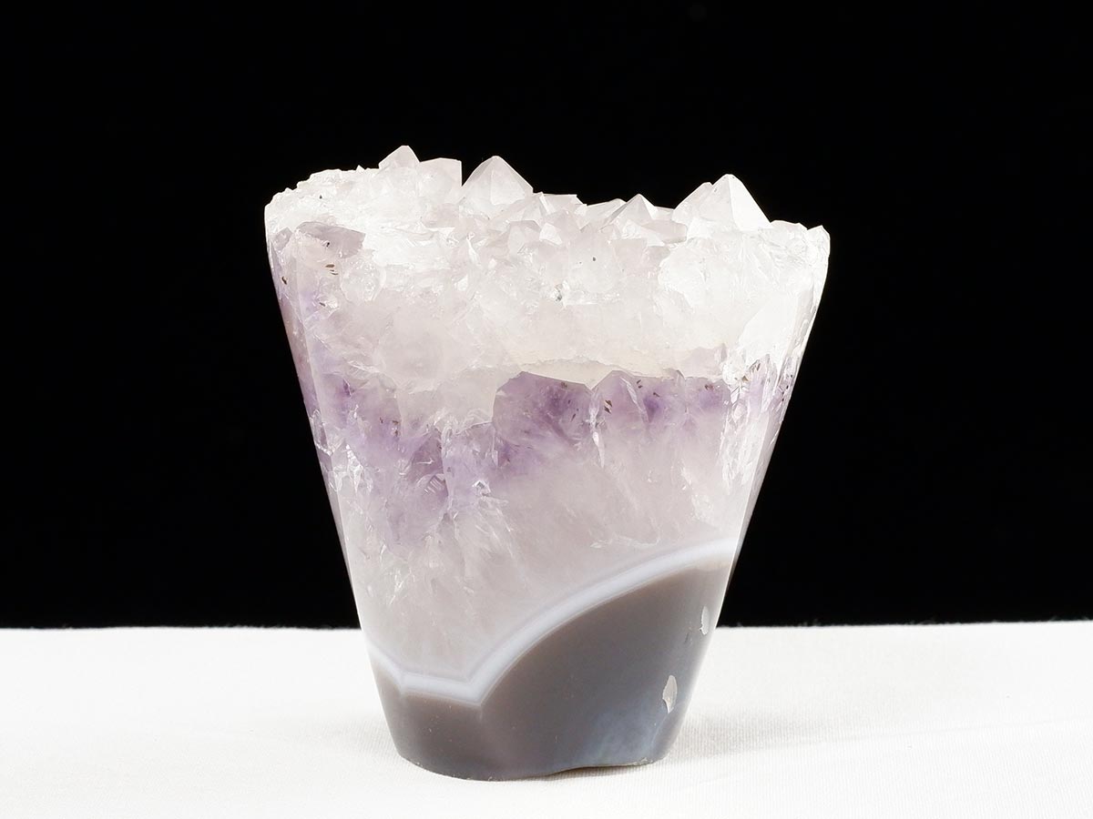 アメジスト クラスター ウルグアイ産 フラワーアメジスト 花型 原石 置物 amethyst 一点物 282-831