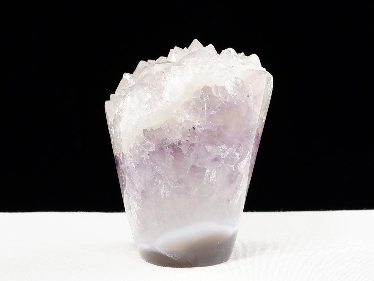 アメジスト クラスター ウルグアイ産 フラワーアメジスト 花型 原石 置物 amethyst 一点物 282-831