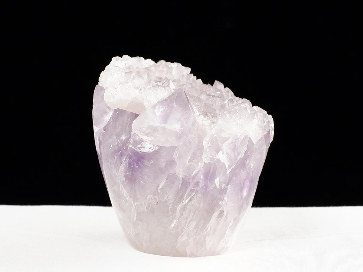 アメジスト クラスター ウルグアイ産 フラワーアメジスト 花型 原石 置物 amethyst 一点物 282-833