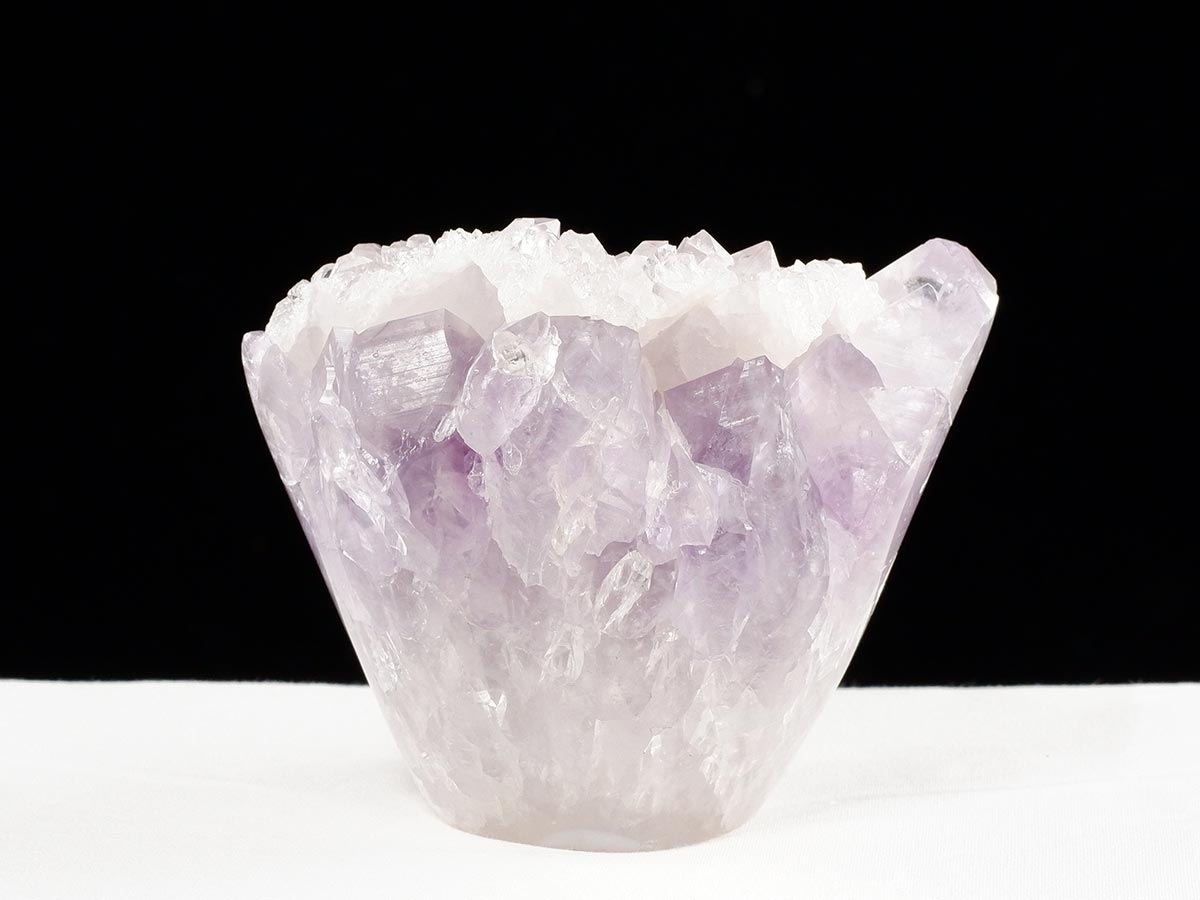 アメジスト クラスター ウルグアイ産 フラワーアメジスト 花型 原石 置物 amethyst 一点物 282-833