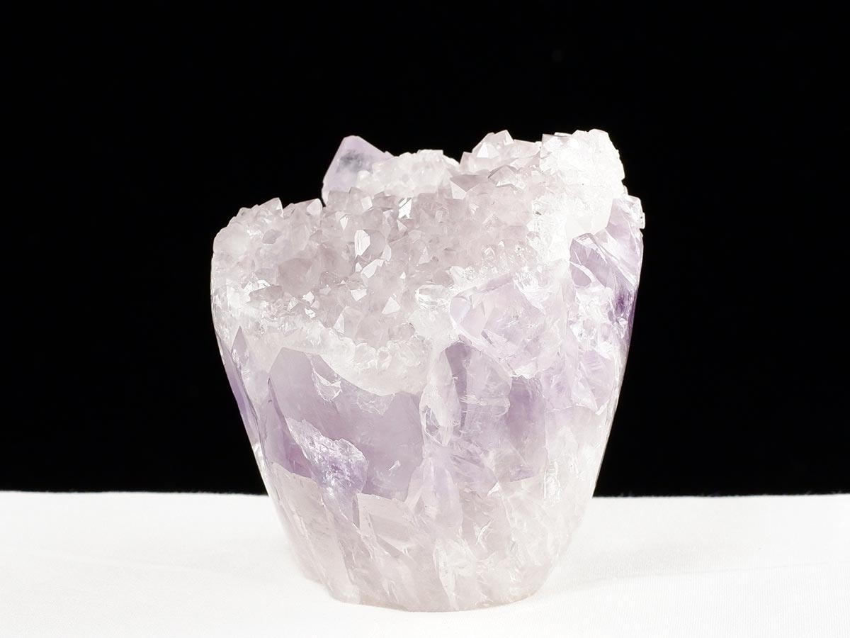 アメジスト クラスター ウルグアイ産 フラワーアメジスト 花型 原石 置物 amethyst 一点物 282-833