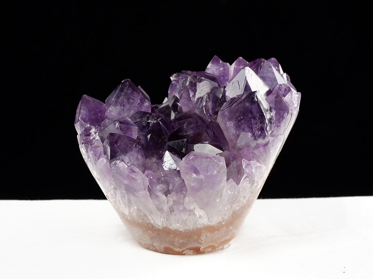 アメジスト クラスター ウルグアイ産 フラワーアメジスト 花型 原石 置物 amethyst 一点物 282-835