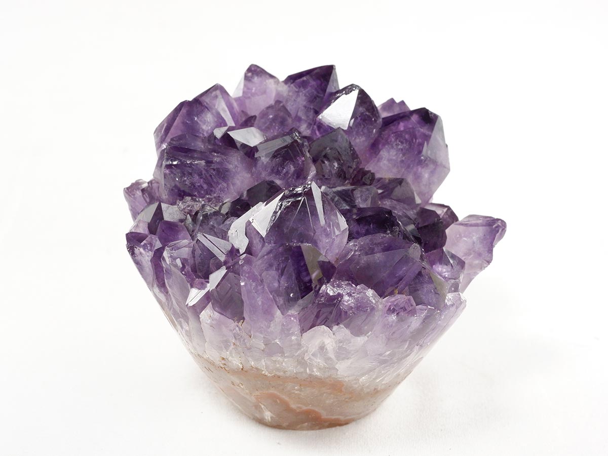 アメジスト クラスター ウルグアイ産 フラワーアメジスト 花型 原石 置物 amethyst 一点物 282-835