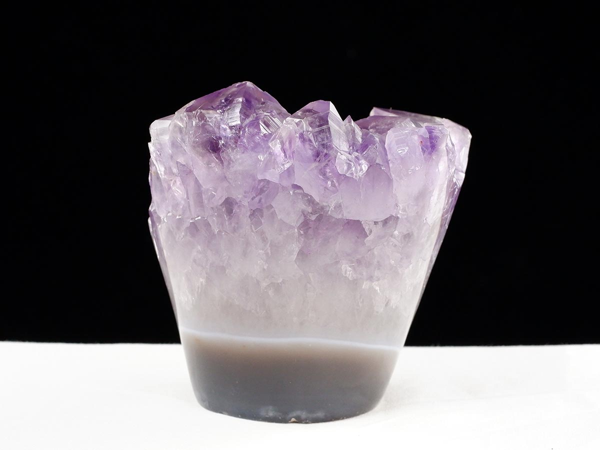 アメジスト クラスター ウルグアイ産 フラワーアメジスト 花型 原石 置物 amethyst 一点物 282-836