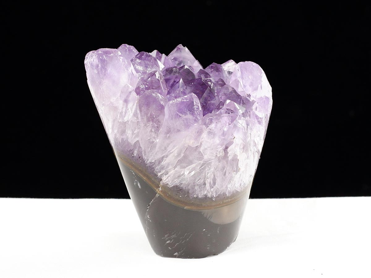 アメジスト クラスター ウルグアイ産 フラワーアメジスト 花型 原石 置物 amethyst 一点物 282-837