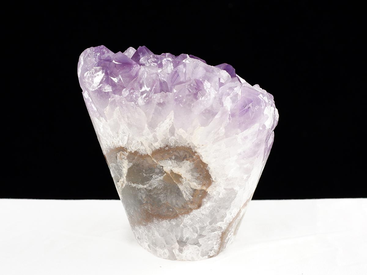 アメジストクラスター 1Kg ウルグアイ産 フラワーアメジスト 花型 原石 置物 amethyst 一点物 282-839