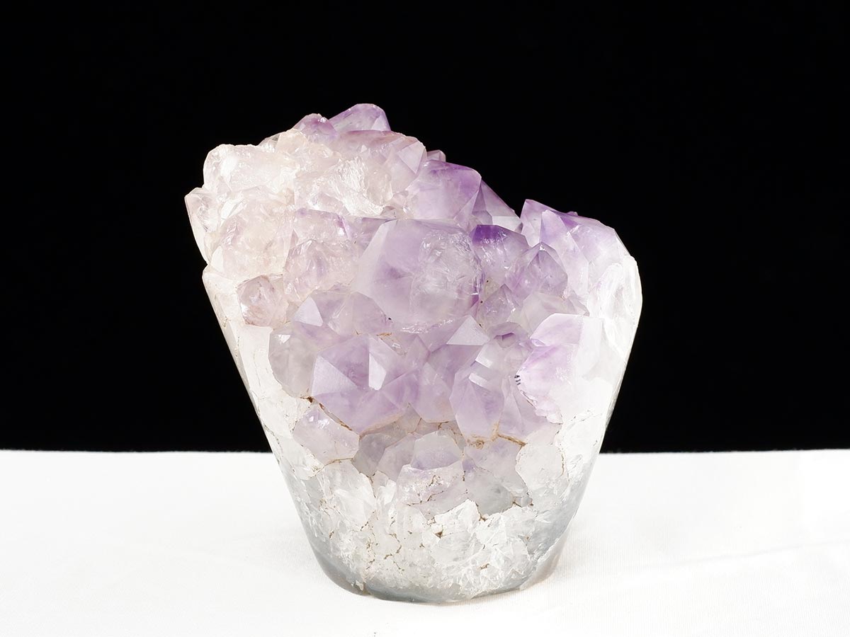 アメジスト クラスター ウルグアイ産 フラワーアメジスト 花型 原石 置物 amethyst 一点物 282-840