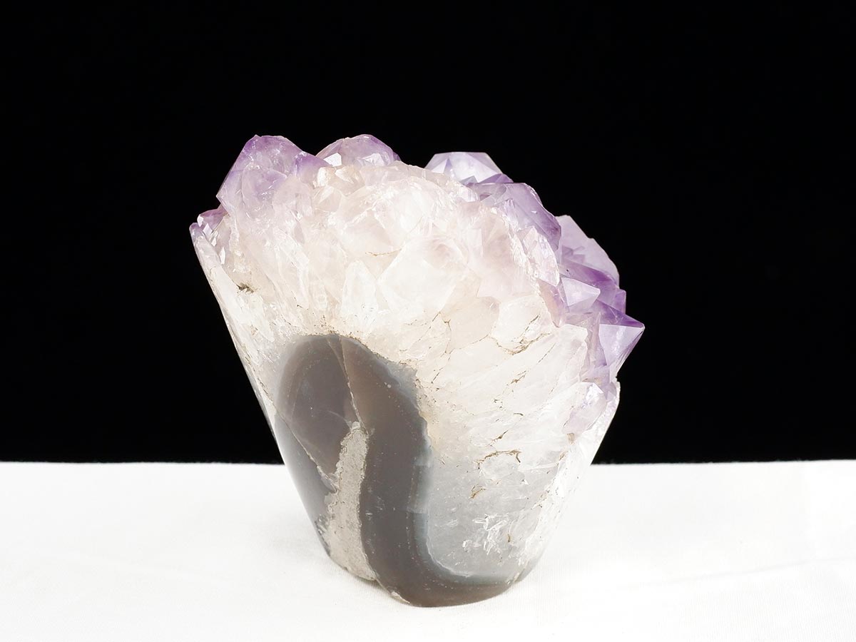 アメジスト クラスター ウルグアイ産 フラワーアメジスト 花型 原石 置物 amethyst 一点物 282-840