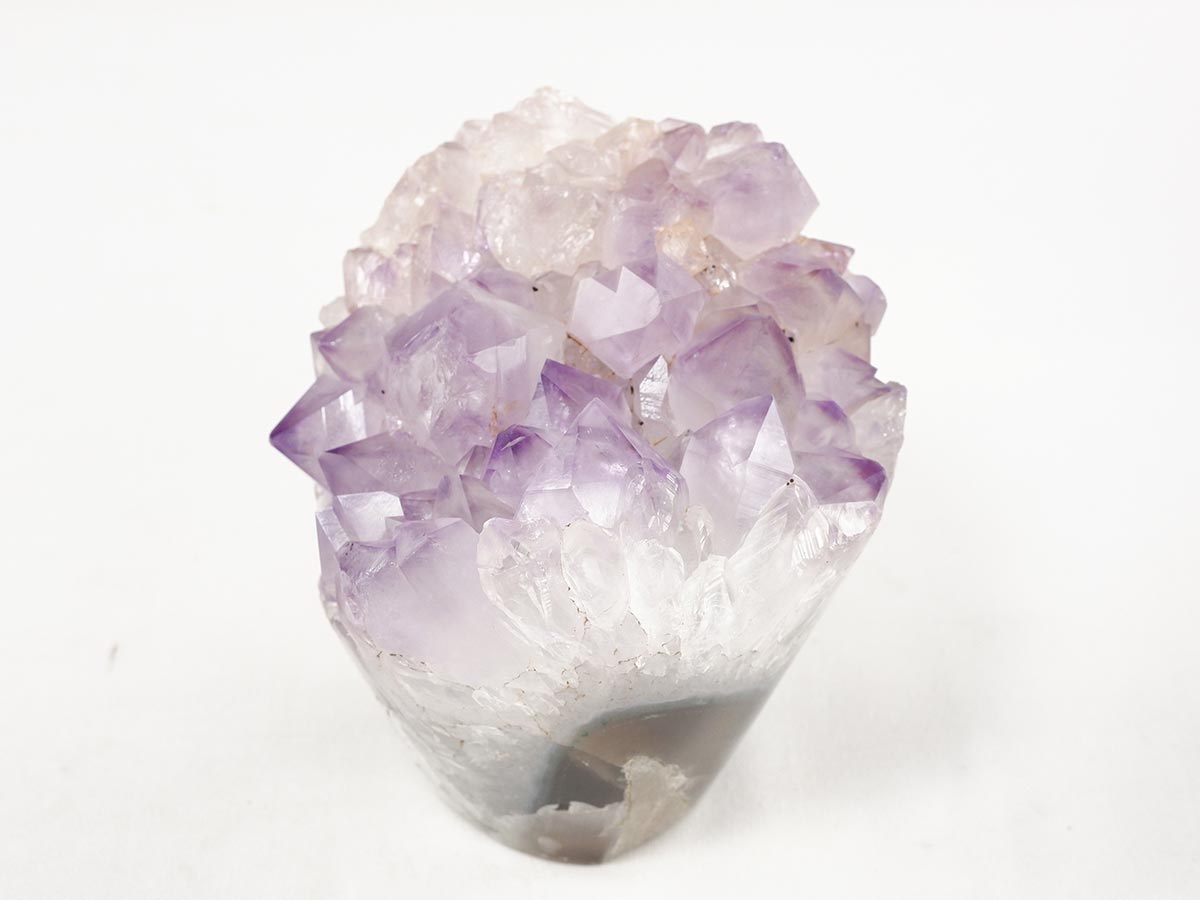 アメジスト クラスター ウルグアイ産 フラワーアメジスト 花型 原石 置物 amethyst 一点物 282-840
