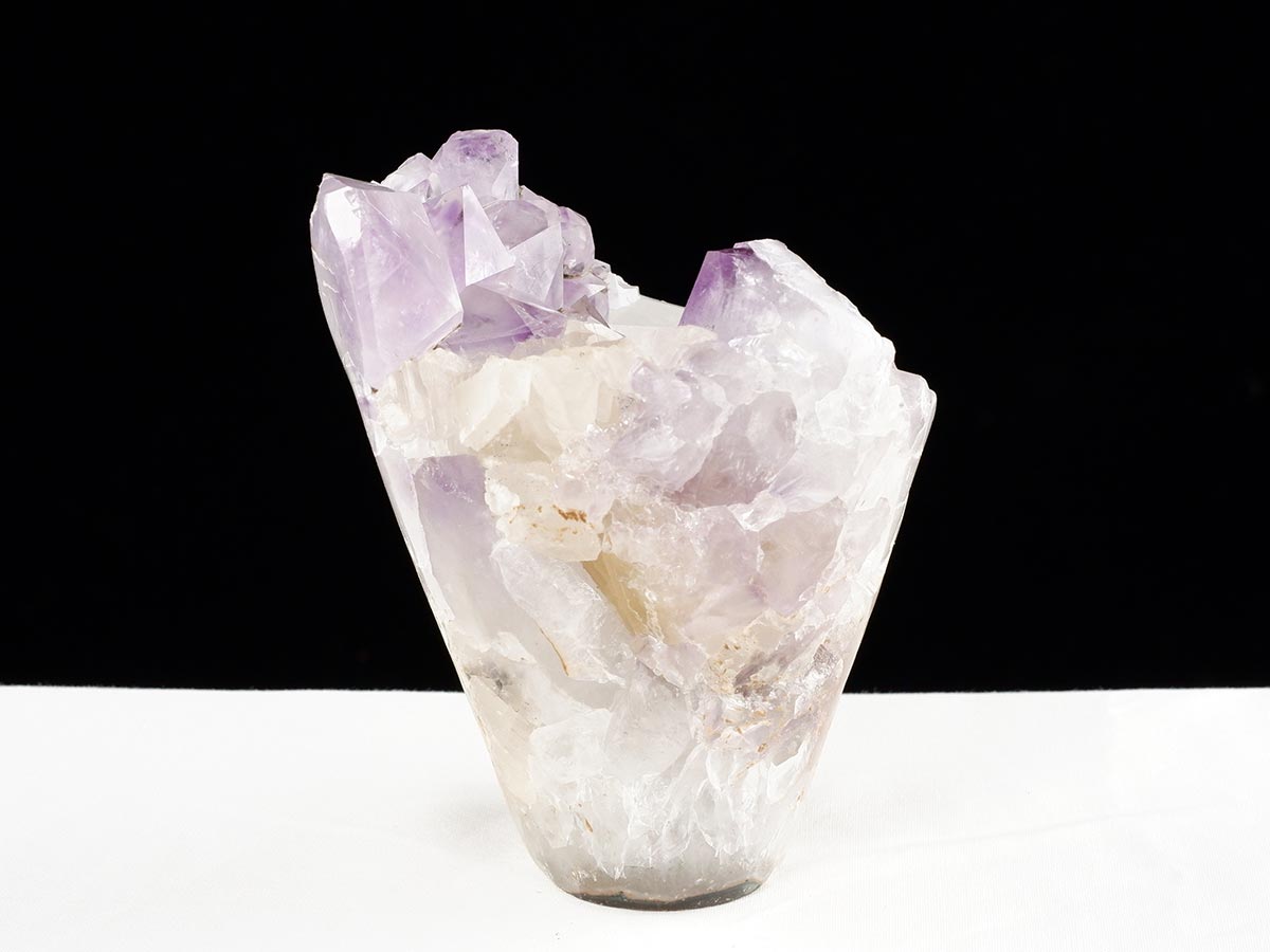 アメジスト クラスター ウルグアイ産 フラワーアメジスト 花型 原石 置物 amethyst 一点物 282-842