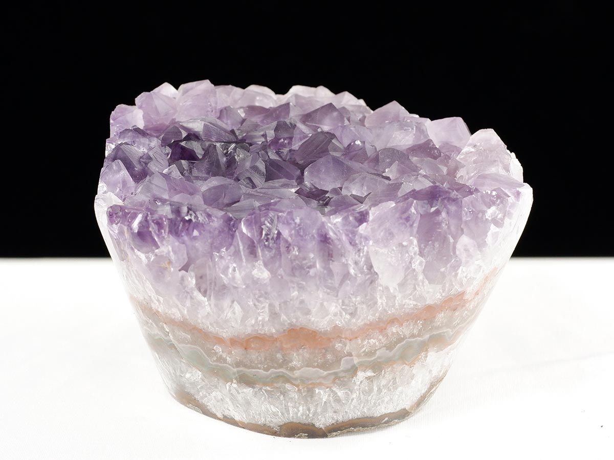 アメジスト クラスター ウルグアイ産 フラワーアメジスト 花型 原石 置物 amethyst 一点物 282-843