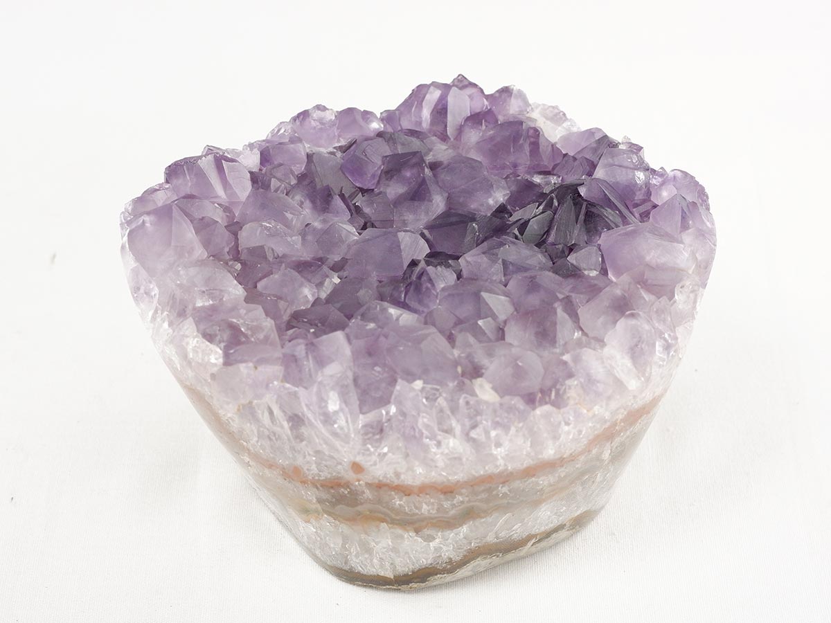 アメジスト クラスター ウルグアイ産 フラワーアメジスト 花型 原石 置物 amethyst 一点物 282-843