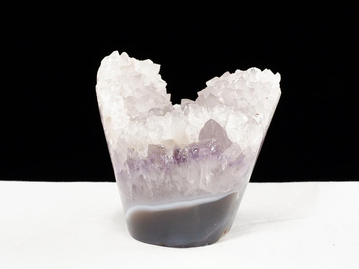 アメジスト クラスター ウルグアイ産 フラワーアメジスト 花型 原石 置物 amethyst 一点物 282-846