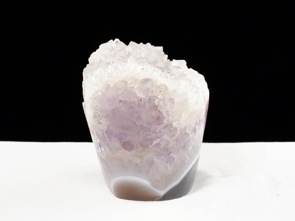 アメジスト クラスター ウルグアイ産 フラワーアメジスト 花型 原石 置物 amethyst 一点物 282-846