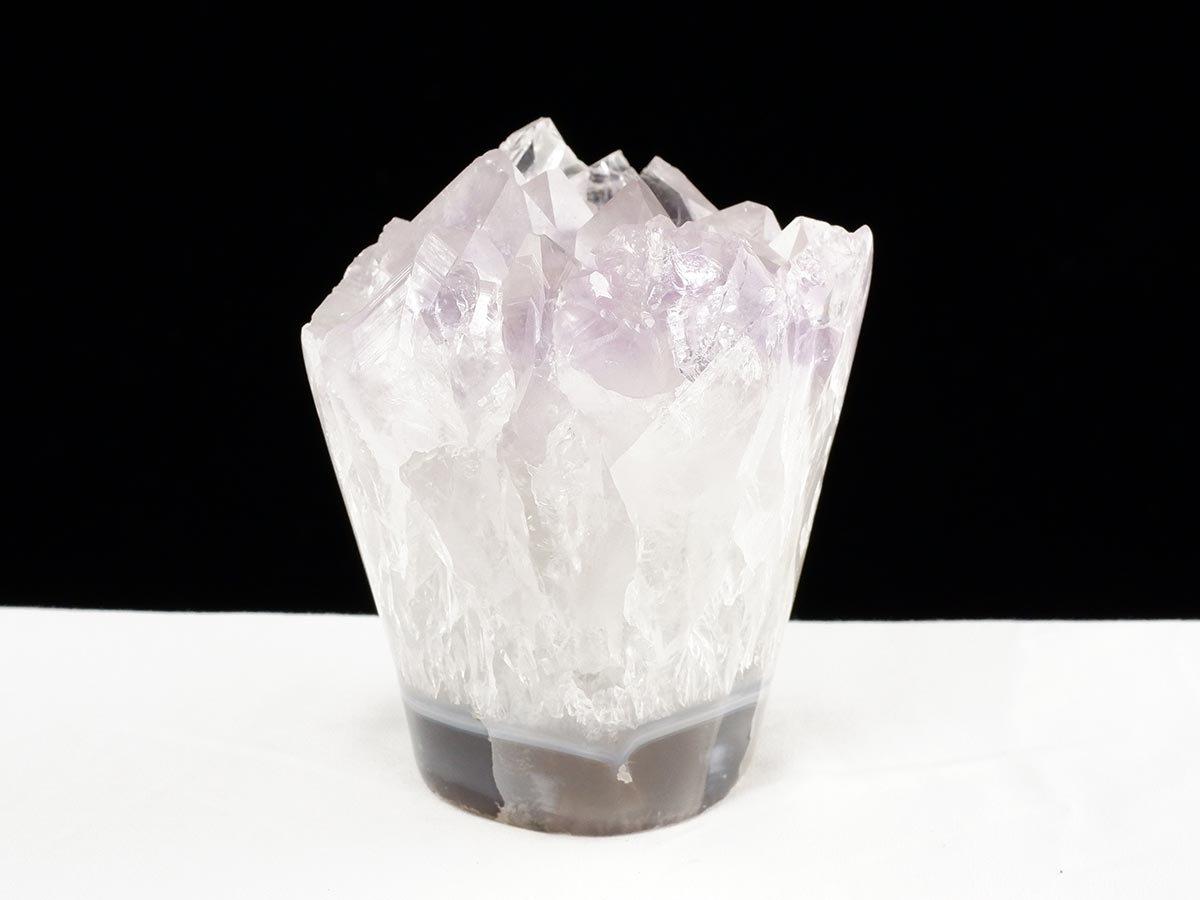 アメジスト クラスター ウルグアイ産 フラワーアメジスト 花型 原石 置物 amethyst 一点物 282-847