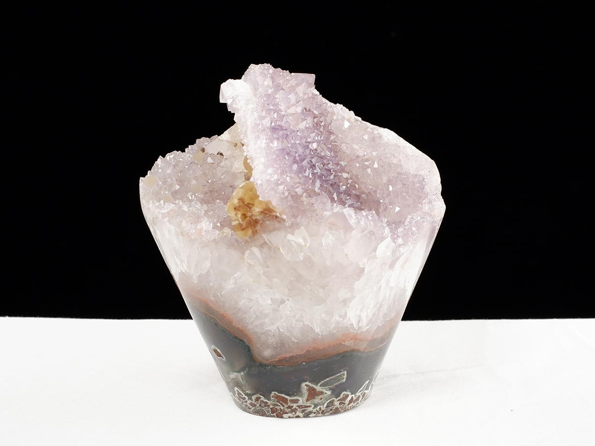 アメジストクラスター 1Kg ウルグアイ産 フラワーアメジスト 花型 原石 置物 amethyst 一点物 282-848