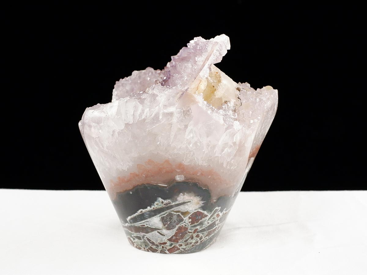 アメジストクラスター 1Kg ウルグアイ産 フラワーアメジスト 花型 原石 置物 amethyst 一点物 282-848