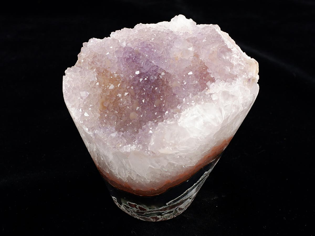 アメジストクラスター 1Kg ウルグアイ産 フラワーアメジスト 花型 原石 置物 amethyst 一点物 282-848