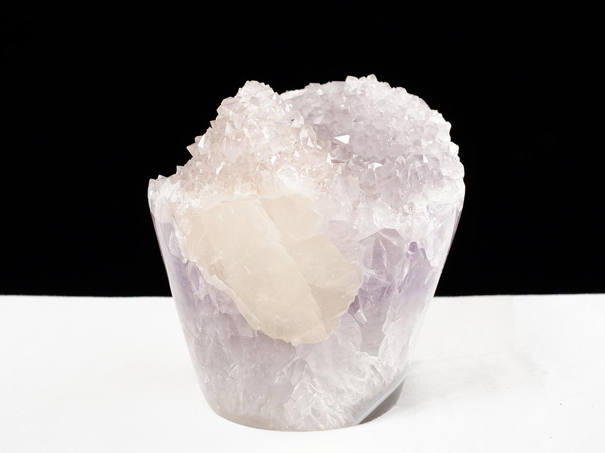 アメジストクラスター 1.1Kg ウルグアイ産 フラワーアメジスト 花型 原石 置物 amethyst 一点物 282-849