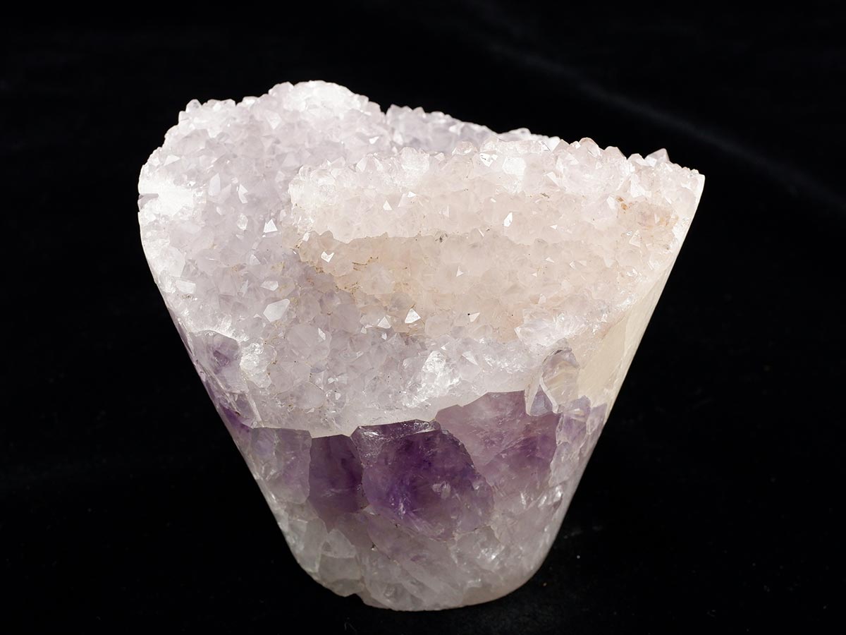 アメジストクラスター 1.1Kg ウルグアイ産 フラワーアメジスト 花型 原石 置物 amethyst 一点物 282-849