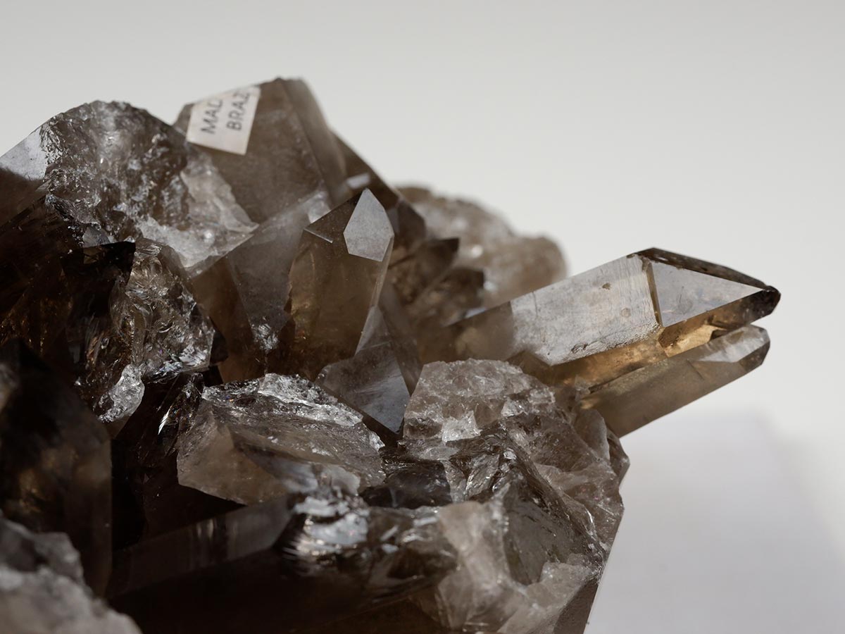 2Kg スモーキークォーツ クラスター ブラジル産 煙水晶 原石 一点物