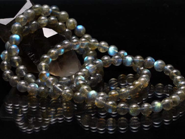 ラブラドライト ブレスレット 7mm 曹灰長石 ブレス ラブラド labradorite ランダム発送 メール便可 [M便 1/10] 711-277