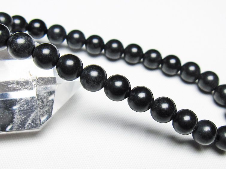 ブラックシリカ ブレスレット 7mm black silica 黒鉛珪石 ブレス bracelet メンズ レディース ブレス ランダム発送 メール便可 [M便 1/10] 711-402