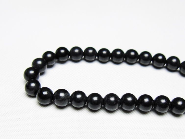 ブラックシリカ ブレスレット 7mm black silica 黒鉛珪石 ブレス bracelet メンズ レディース ブレス ランダム発送 メール便可 [M便 1/10] 711-402