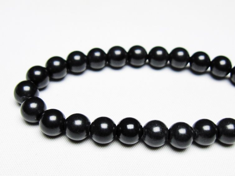 ブラックシリカ ブレスレット 8mm black silica 黒鉛珪石 ブレス bracelet メンズ レディース ブレス ランダム発送 メール便可 [M便 1/10] 711-403