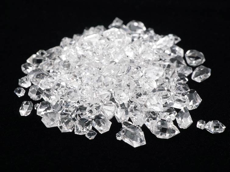 ハーキマーダイヤモンド さざれ 原石 約5g 極小粒 SSサイズ さざれ石 水晶 herkimer diamond パワーストーン 天然石 メール便可 [M便 1/20] 771-18