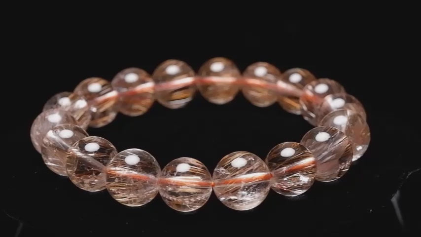 ルチルクォーツ ブレスレット キャッツアイルチル 12mm 111-45910