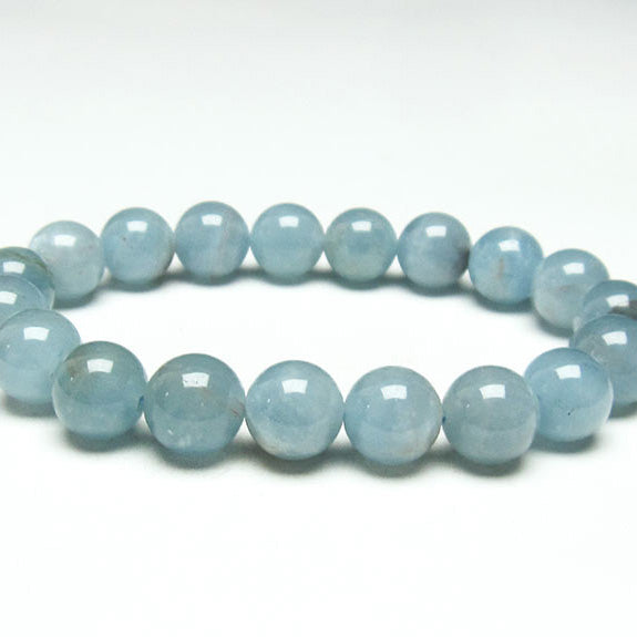 アクアマリン ブレスレット 10mm 一点物 111-34033
