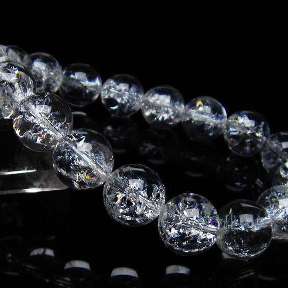アイリスクォーツ 水晶 ブレスレット 13mm 一点物 メール便可 [M便 1/10] 111-35449