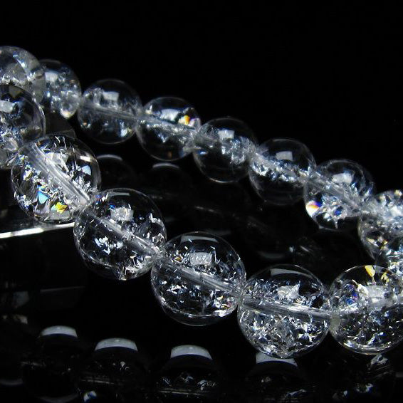 アイリスクォーツ 水晶 ブレスレット 14mm 一点物 メール便可 [M便 1/10] 111-35456